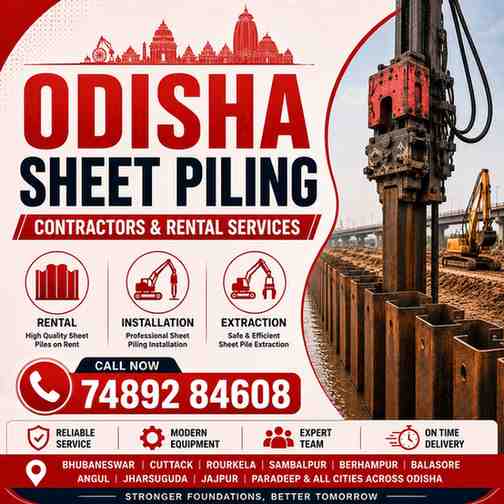 Sheet Piling Contractors & Rental Services in Odisha